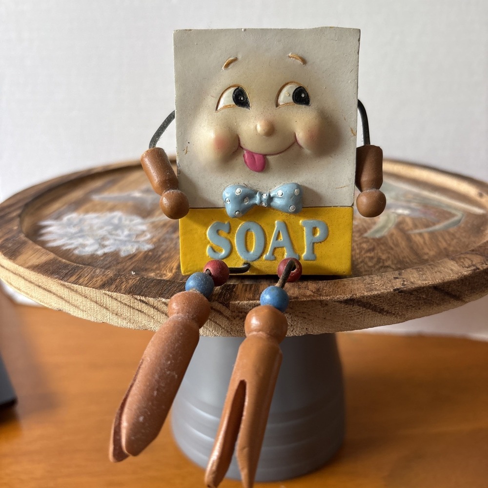 Laundry Anthropomorphic Soap Laundry Detergent Box Shelf‎ Sitter Bow Tie Stars